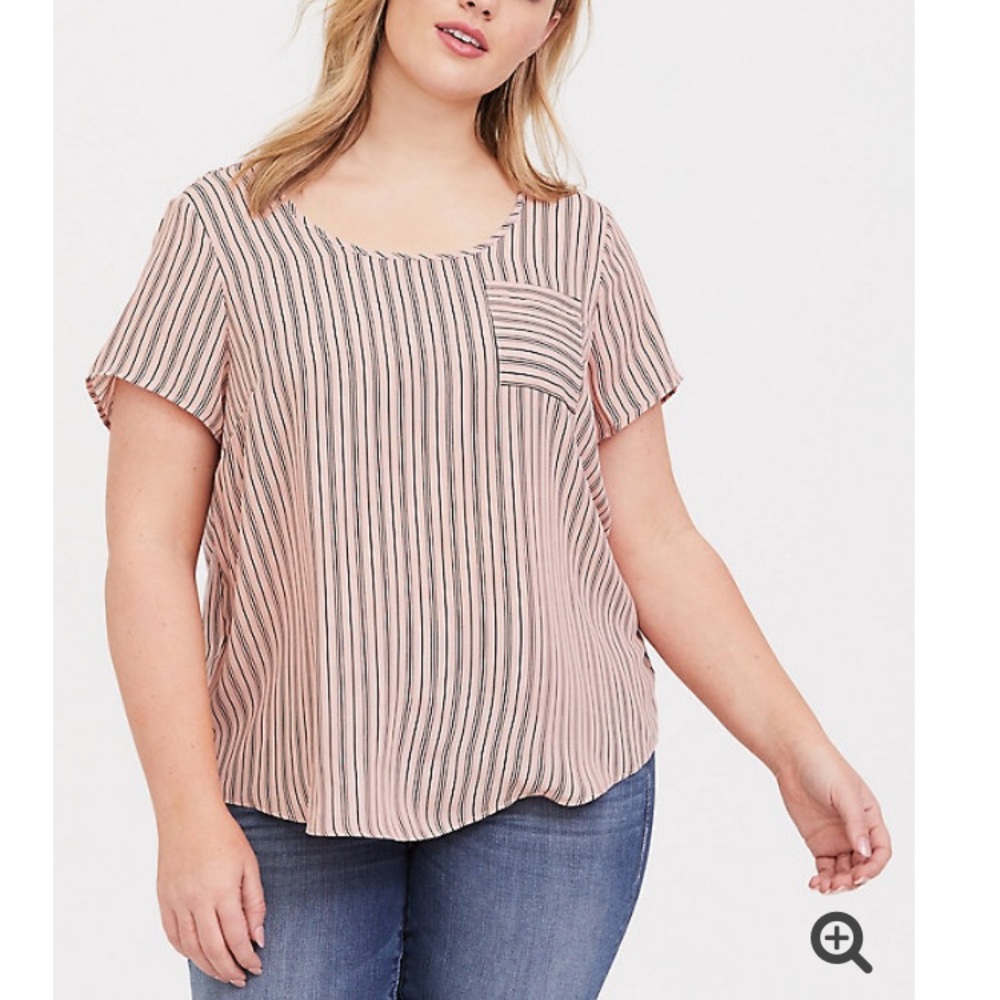 Torrid Pink Stripe Top